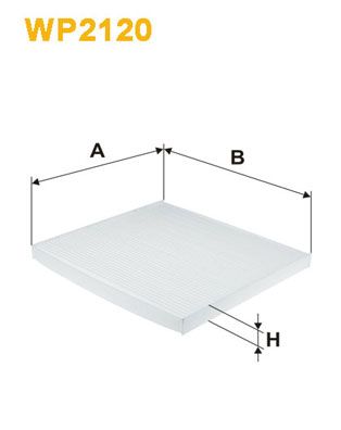 WIX FILTERS filtras, salono oras WP2120